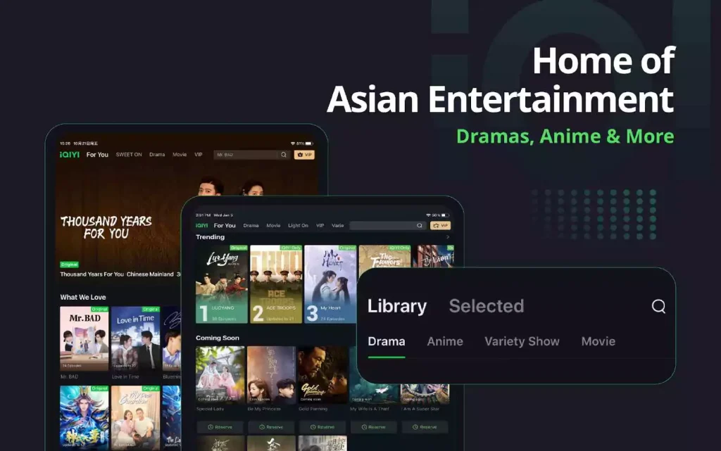 iQIYI asian movies app