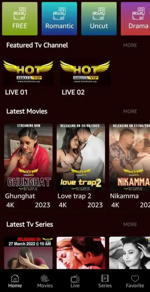 hottest indian web series app